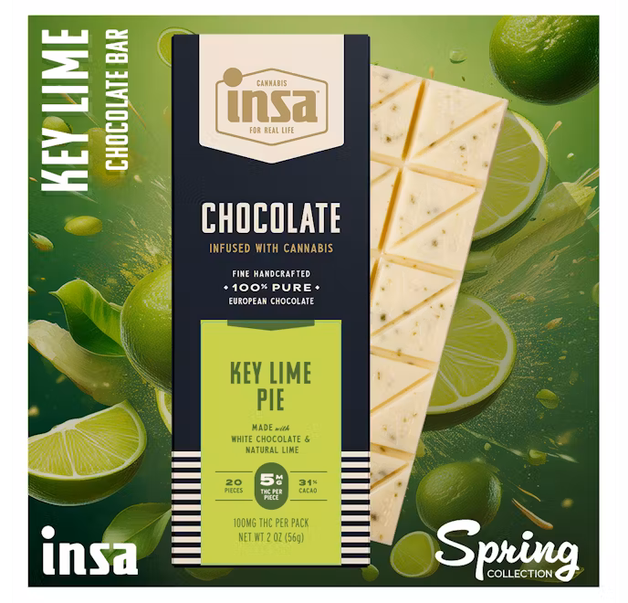 Photograph of product: Chocolate Bar - Key Lime Pie - 20 Pcs - 100mg