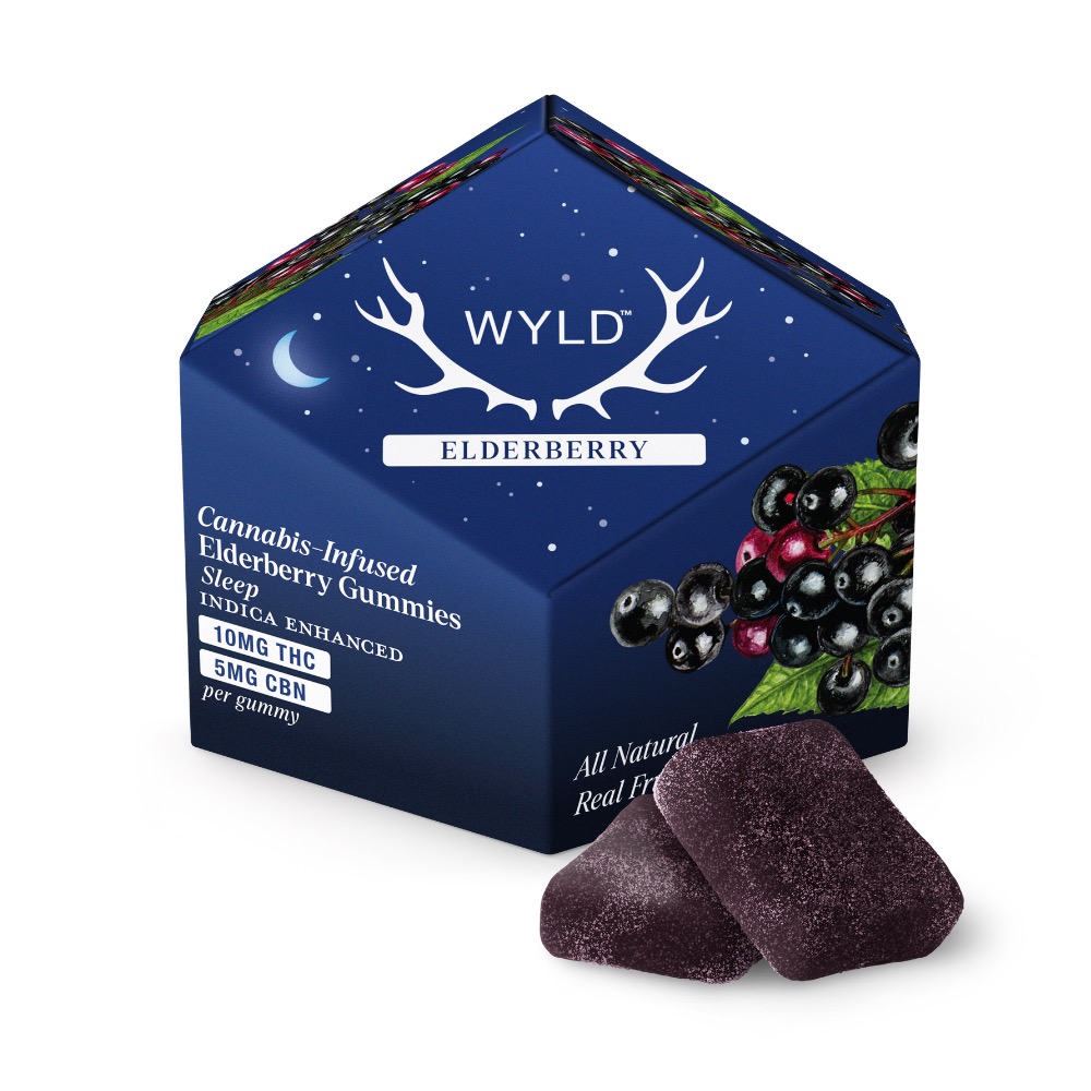 Photograph of product: WYLD | Elderberry 2:1 TH-oui:CBN  Gummies | 10pk 100mg