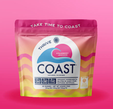 Photograph of product: Gummy - 100mg/20pc - Strawberry Lemonade 2:1:1 CBG:CBC:TH-oui