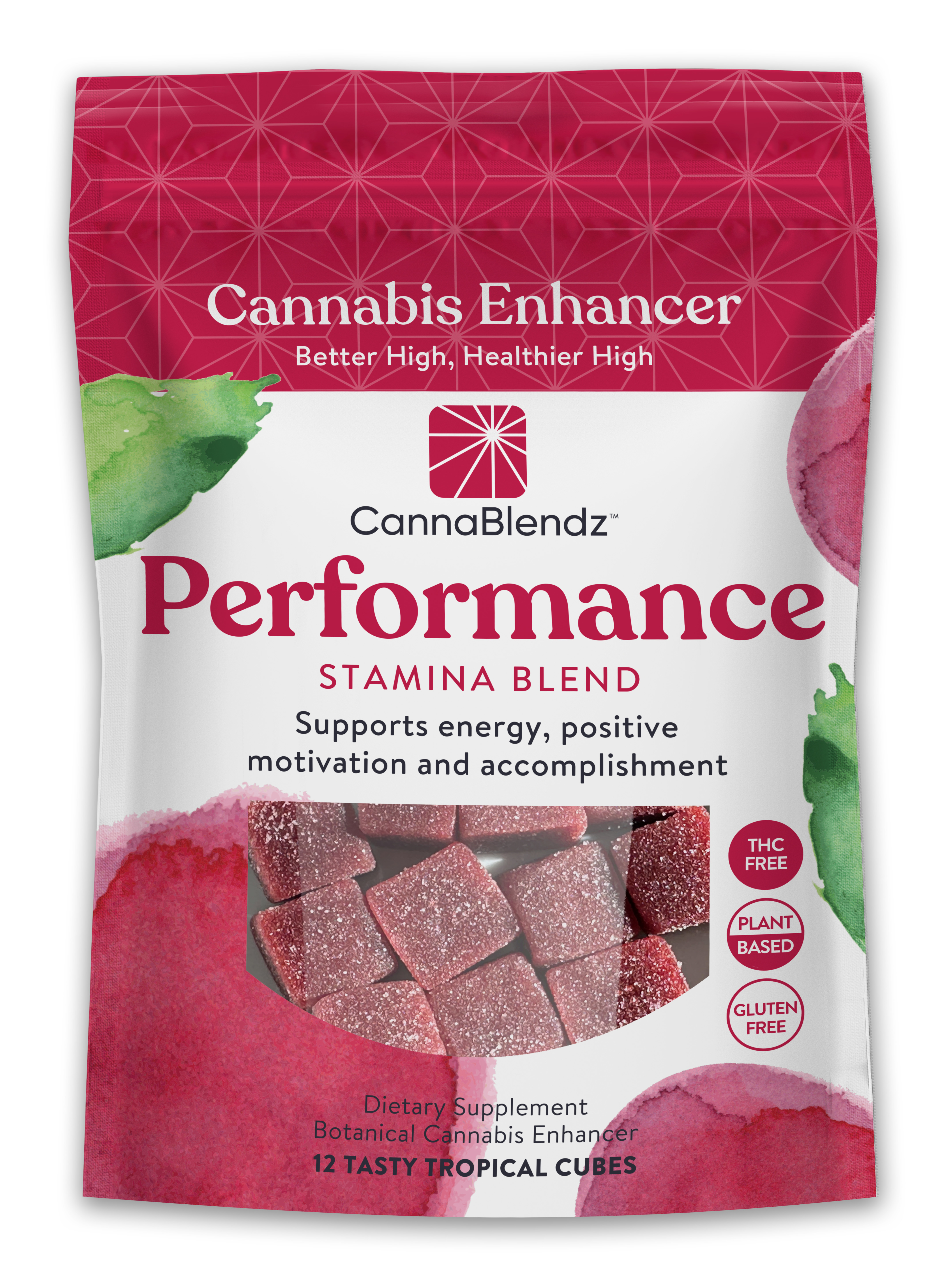 Photograph of Product: CannaBlendz | Performance | Stamina Blend | THC Free | Gummies