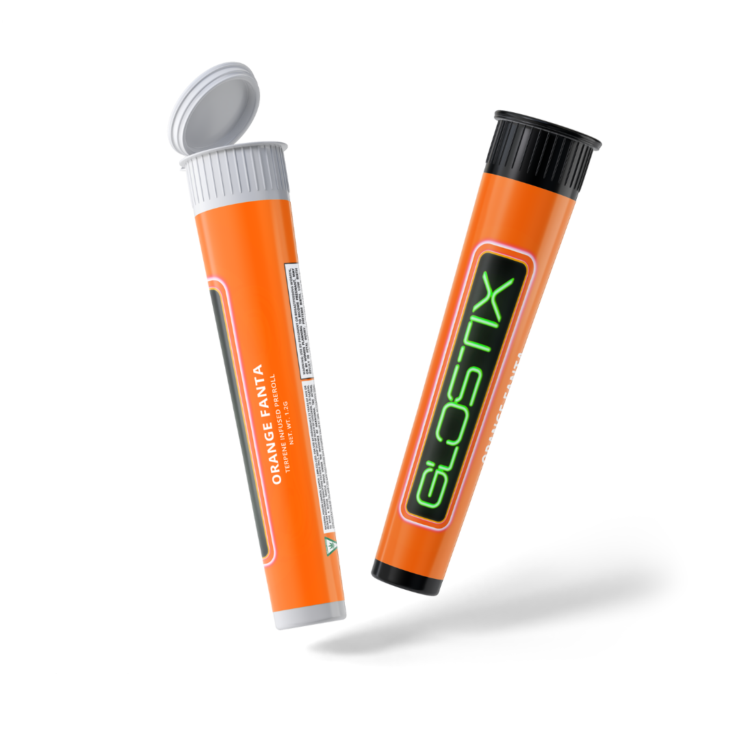Photograph of product: GloStix - 1.2g Pre-Roll - Orange Fanta
