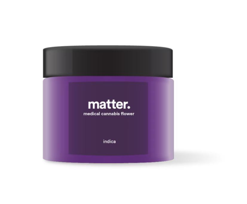 Photograph of product: matter. Blue Larry Burger Whole Flower 3.5g