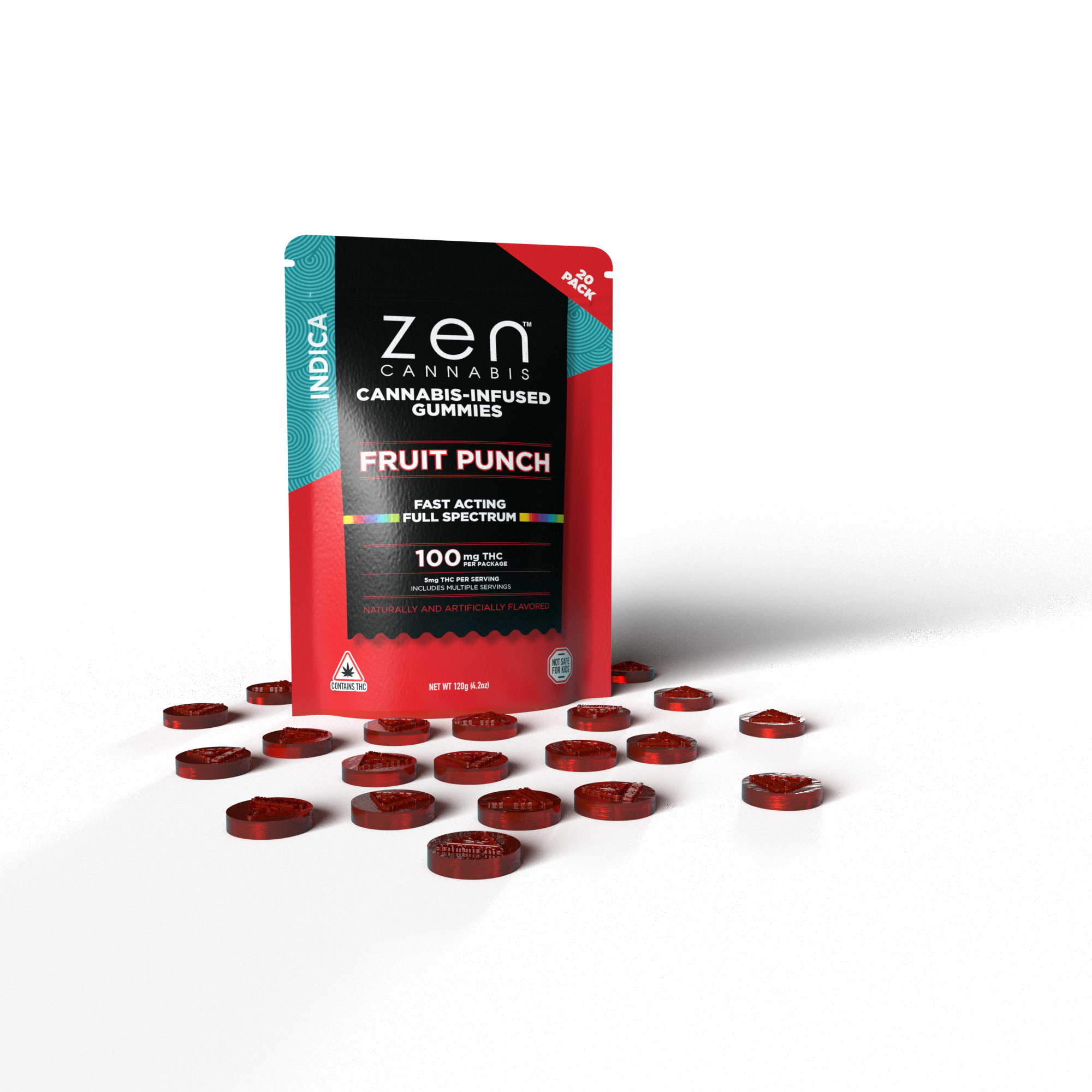 Photograph of product: Fruit Punch Oui'd Gummy- Zen