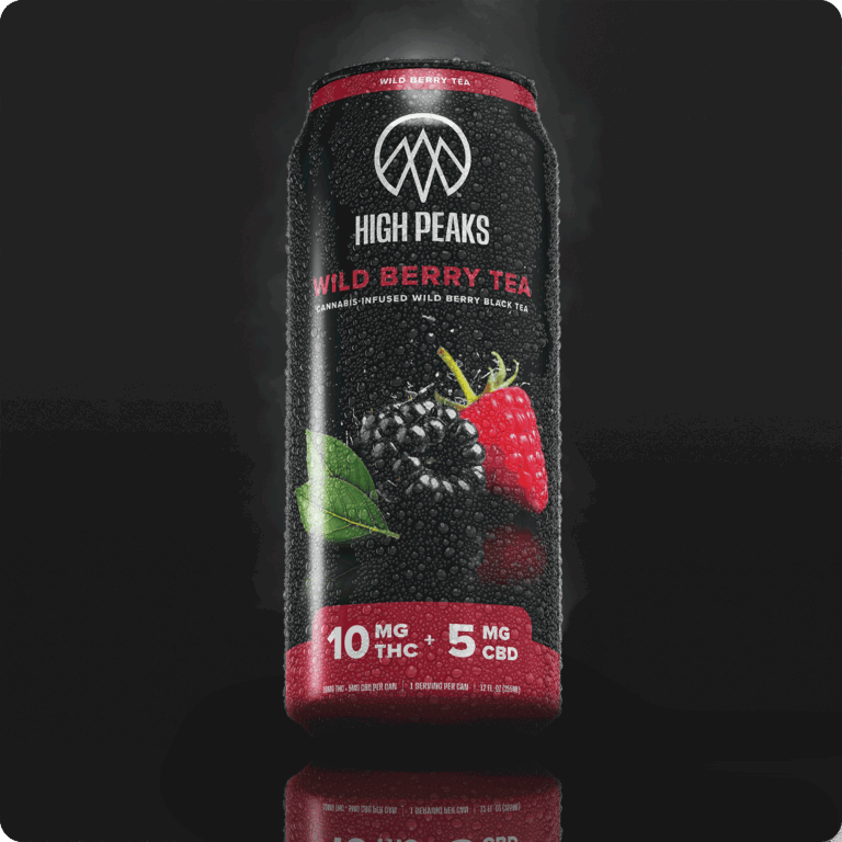 Photograph of product: HIGH PEAKS | 2:1 BEVERAGE | WILD BERRY TEA | 12OZ SINGLE