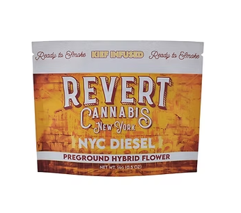 Photograph of product: NYC Diesel Kief Infused Ground Flower | Hybrid | Revert - 14g