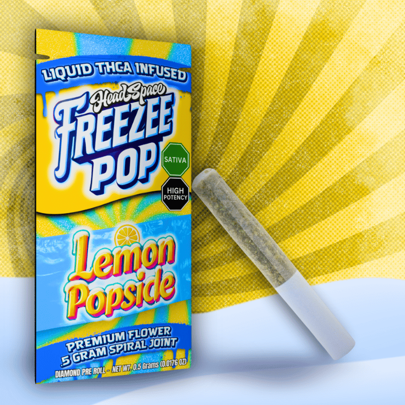 Photograph of product: Freezee Pop - Lemon Popsicle - Oui'd - Liquid TH-oui-A Infused Spiral Joint
