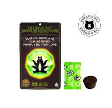 Photograph of product: Peanut Butter Cups | 10pk Hybrid 100mg Dark Chocolate