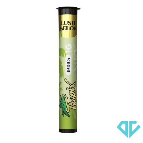 Photograph of product: MKX Tropix Lush Melon Liquid Diamond Infused Pre-Roll 1g