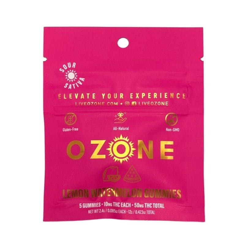 Photograph of product: Sour Oui'd Watermelon Lemonade Gummies - 5 Pack