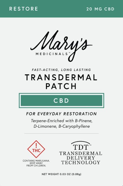 Photograph of product: Transdermal Restore Patch | 20mg CBD - 