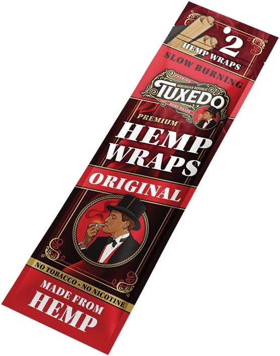 Photograph of product: Tuxedo - Hemp Wraps - Original - (2 Pack)