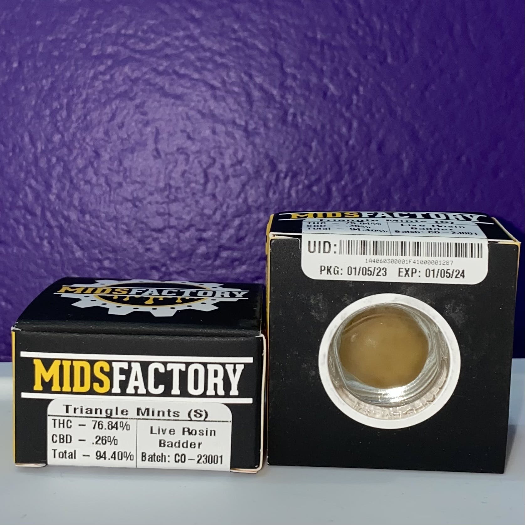 Photograph of product: Mids Factory - Blue Bananas 1g Live Diamond Sauce