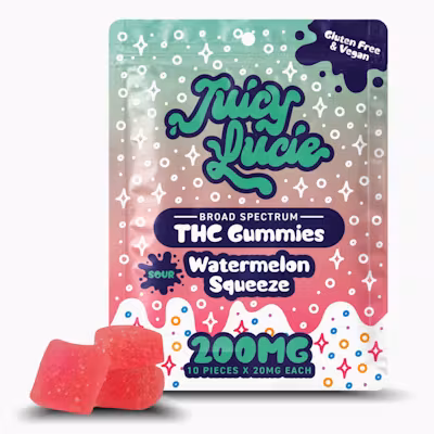 Photograph of product: Sour Watermelon Squeeze | 200MG Gummies