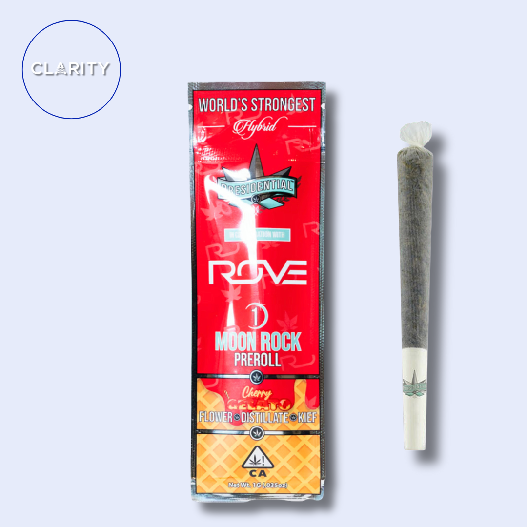 Photograph of product: Presidential Moon Rock Pre-roll | Cherry Gelato