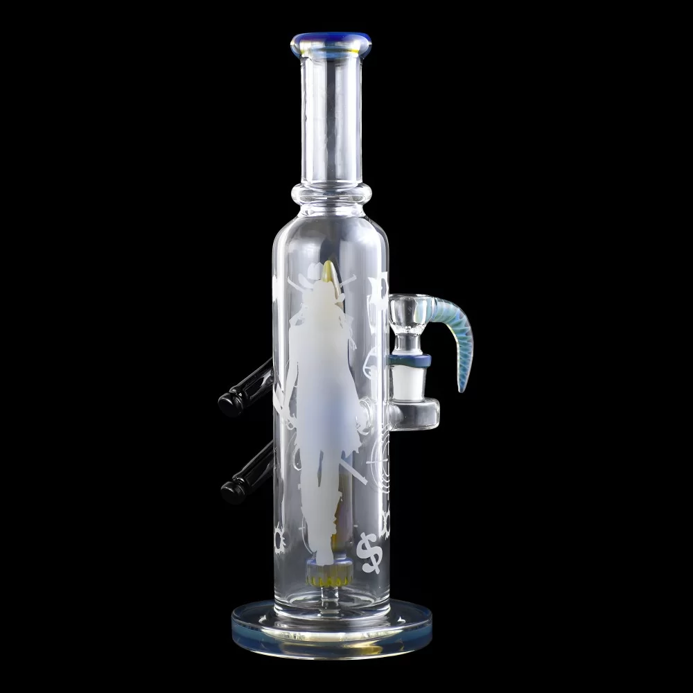 Photograph of product: 11" Cowgirl Engraved Bullet Perc Water Pipe
