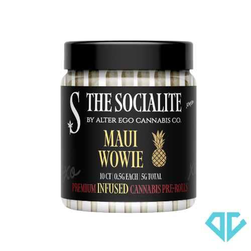 Photograph of product: Alter Ego The Socialite Maui Wowie Infused Pre-Rolls .5g 10 Pack