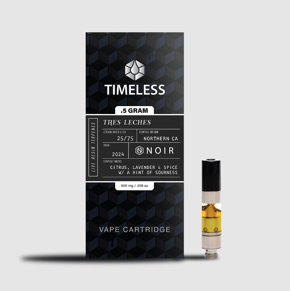 Photograph of product: Timeless Noir Hippie Crippler Cartridge .5g/