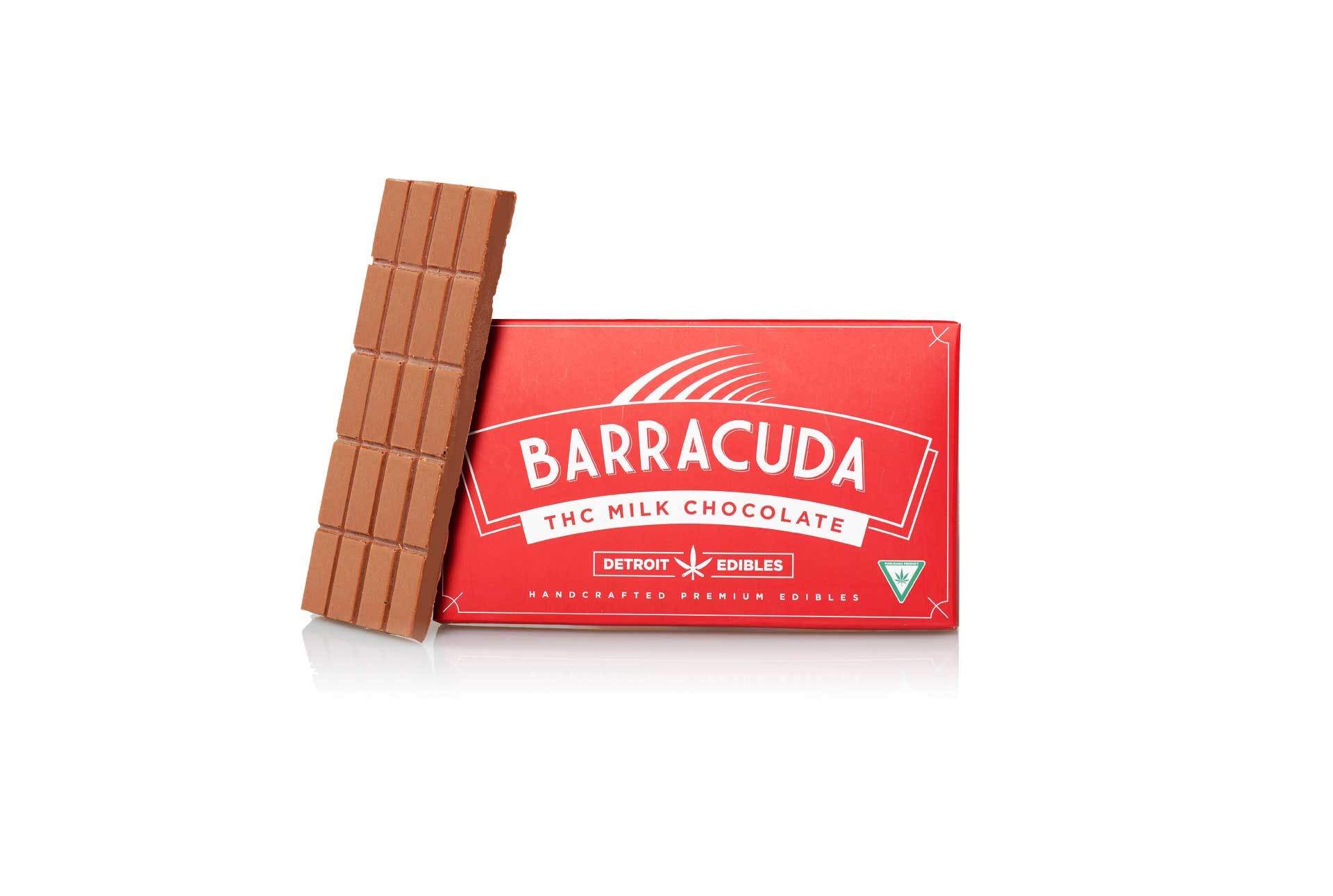 Photograph of product: Detroit Edibles - 200mg Barracuda Bar - Milk Chocolate (H)