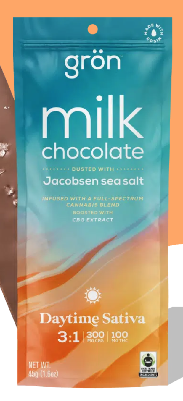 Photograph of product: Grn | 3:1 | Milk Chocolate w/ Sea Salt | Daytime Oui'd