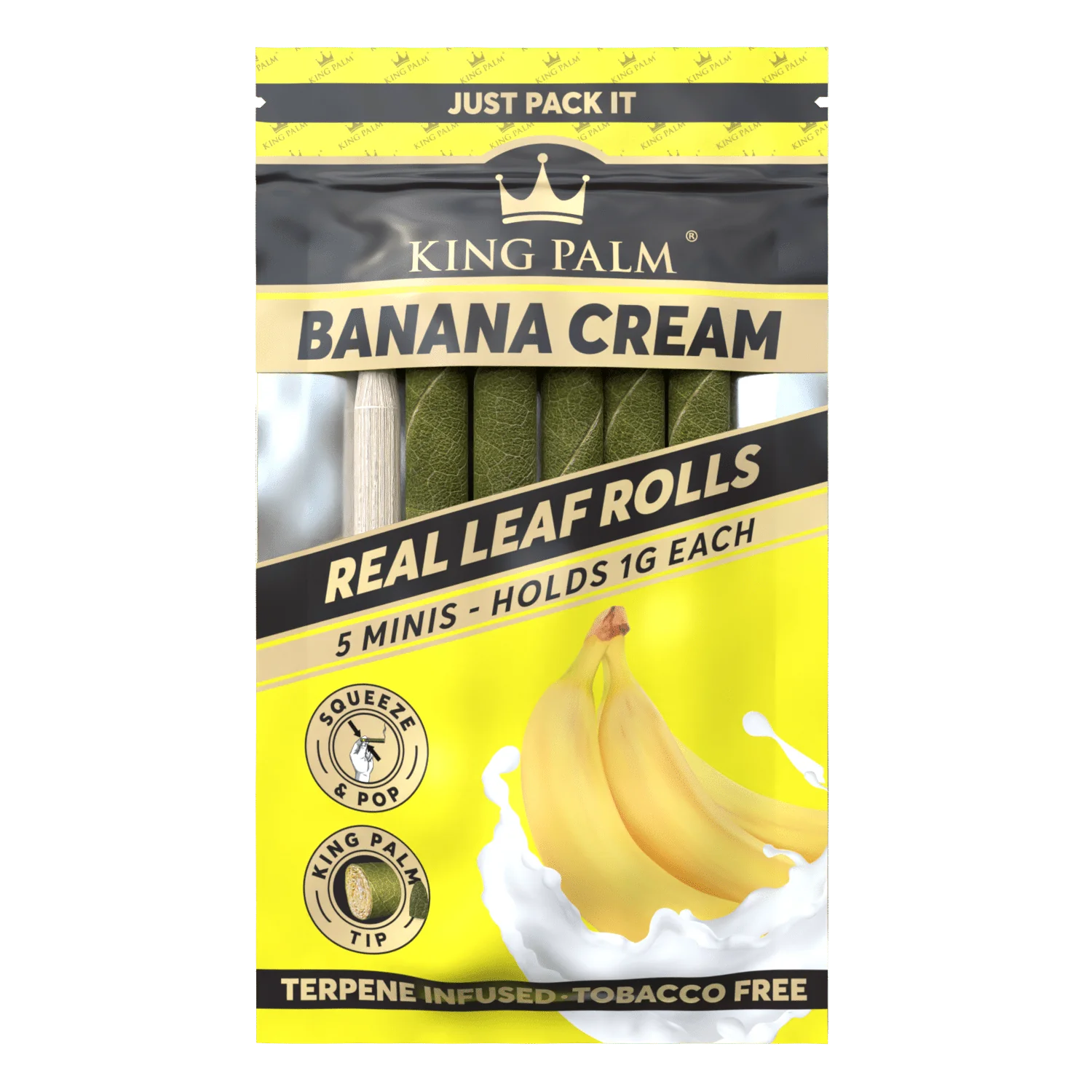 Photograph of product: King Palm - Banana Cream Minis | 5pk
