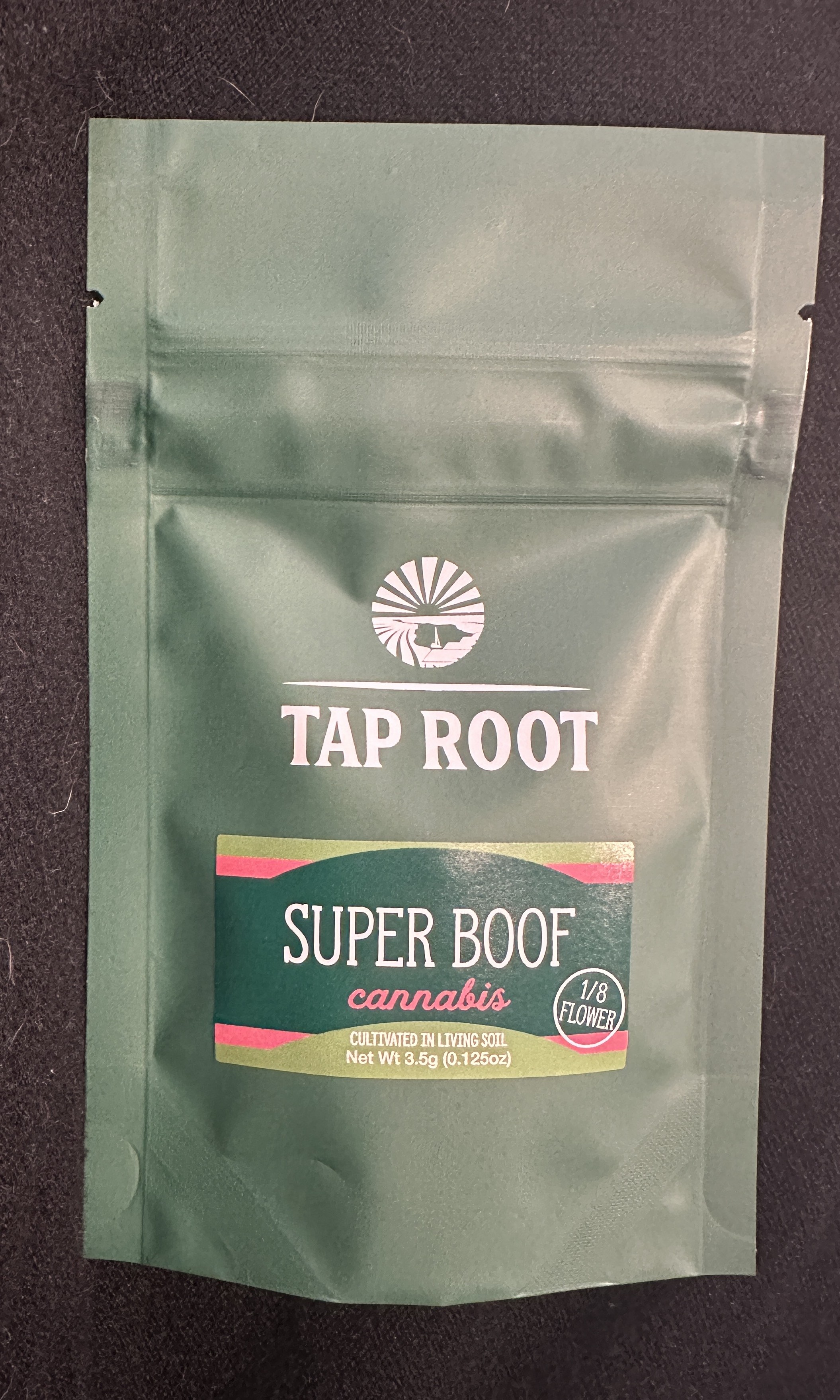 Photograph of product: Tap Root | Flower | Superboof: Smalls | 3.5g