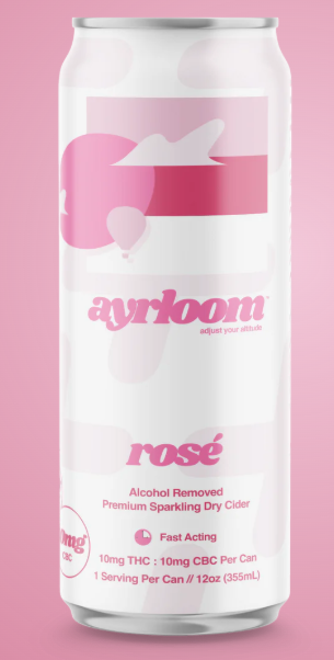 Photograph of product: Ayrloom | Rose' | 1:1 TH-oui:CBC | Beverage | 10mg