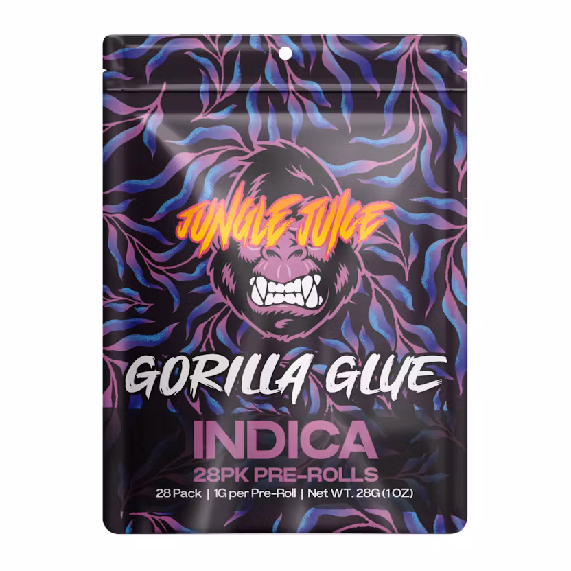 Photograph of product: Jungle Juice - 28pk 1g Prerolls - (28g) - Oui'd - **GORILLA GLUE** (2/$80)