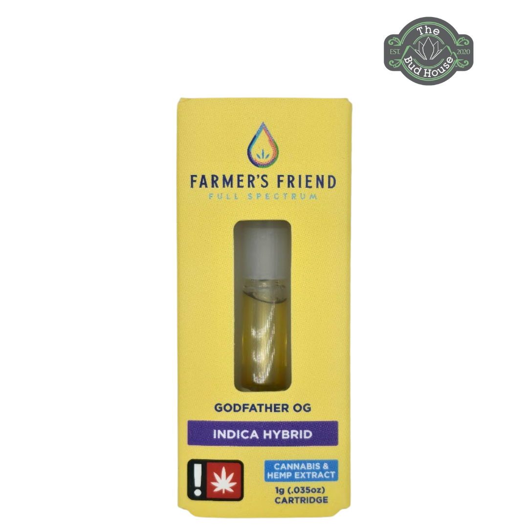 Photograph of product: Farmer's Friend 1g CBG GODFATHER OG FSE Vape