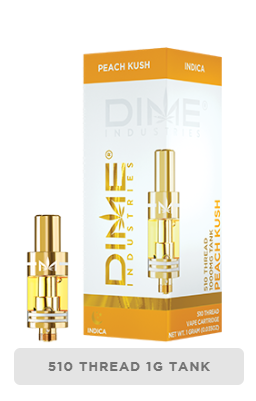 Photograph of product: DIME 1G Cart - Peach Kush