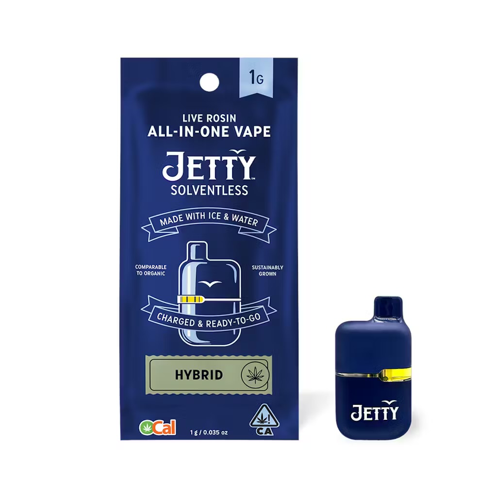 Photograph of product: JETTY - VAPE - OCAL (SOLVENTLESS) - - HYBRID - GOVERNMINT OASIS