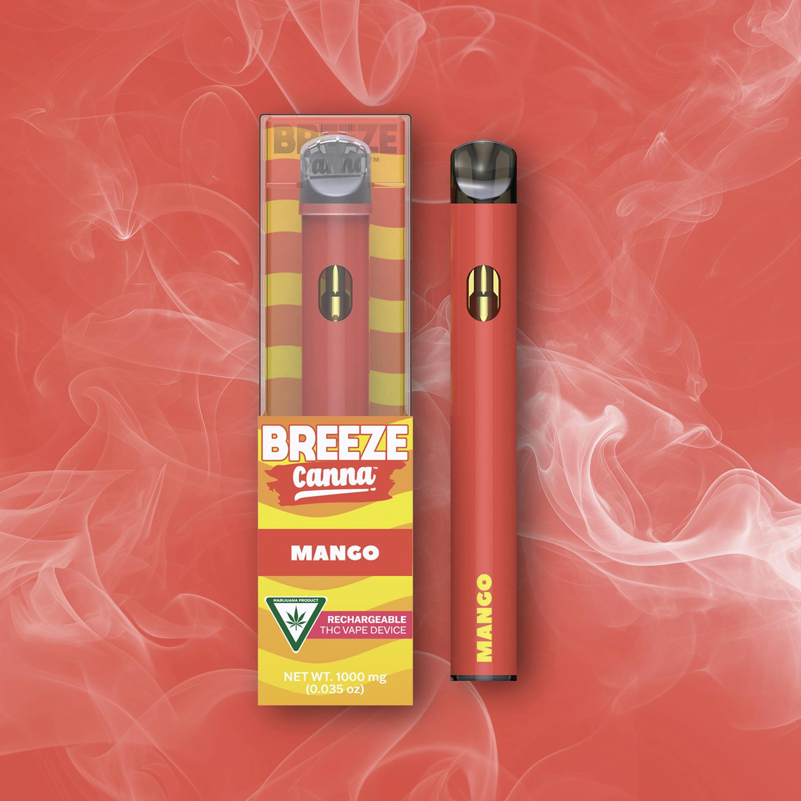 Photograph of product: Breeze Canna - 1g Disposable - Mango