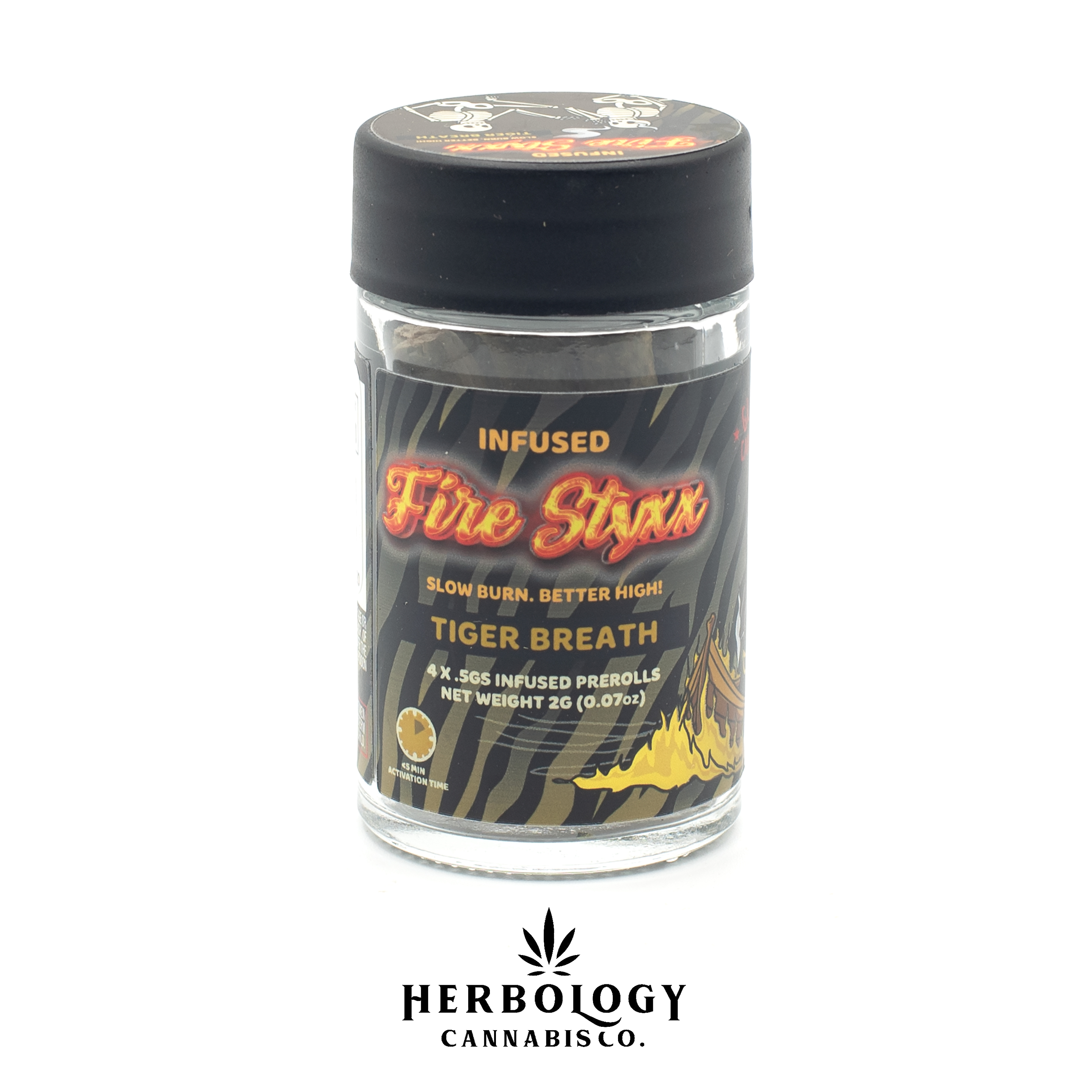 Photograph of product: Fire Styxx | Infused Pre-Roll 4 Pack | Royal Punch | 0.5g x 4