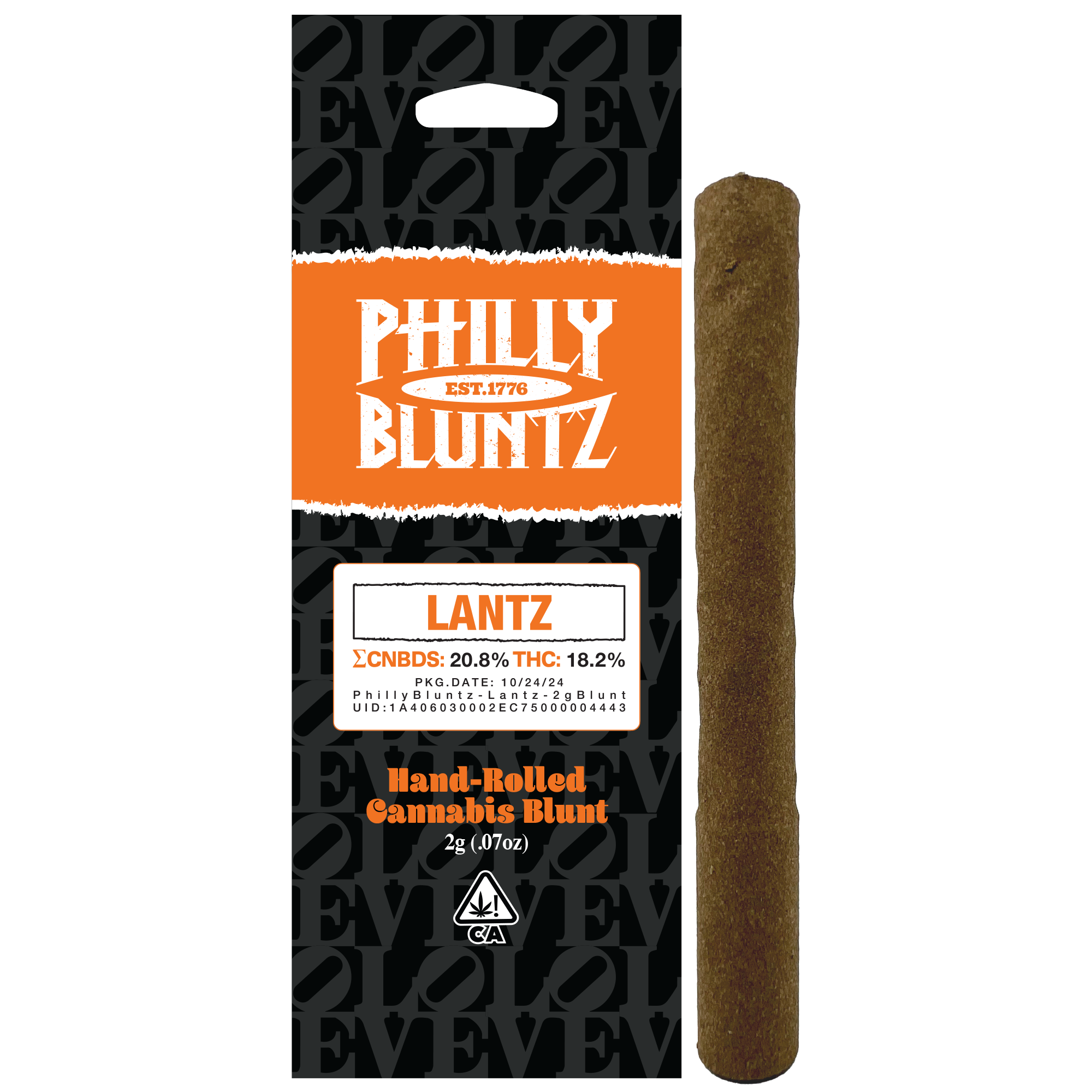 Photograph of Product: Philly Bluntz - 2.0g Rolled Blunt - Lantz