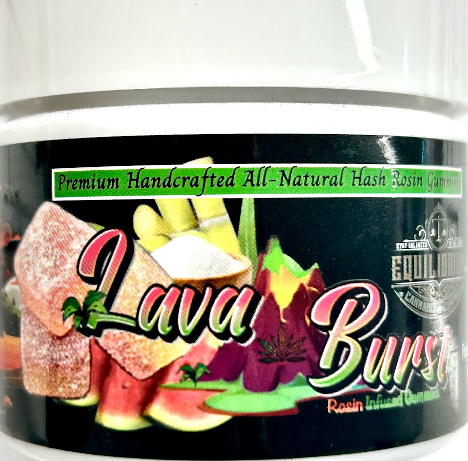 Photograph of product: Watermelon Sugar Rush (100mg) - Rosin Infused Gummies