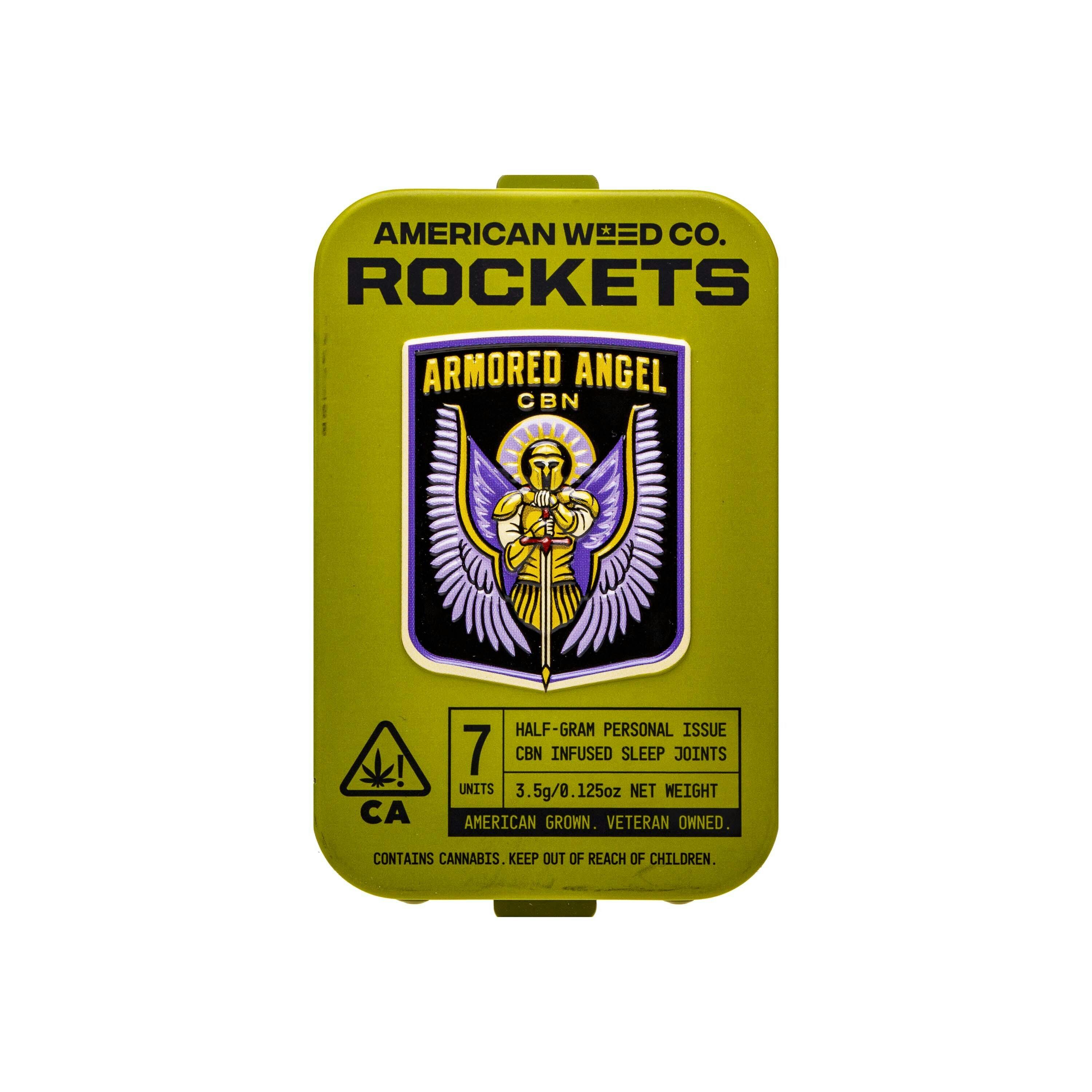 Photograph of product: American Oui'd Co. | Armored Angel CBN Infuse Sleep Pre-roll Pack (3.5g)