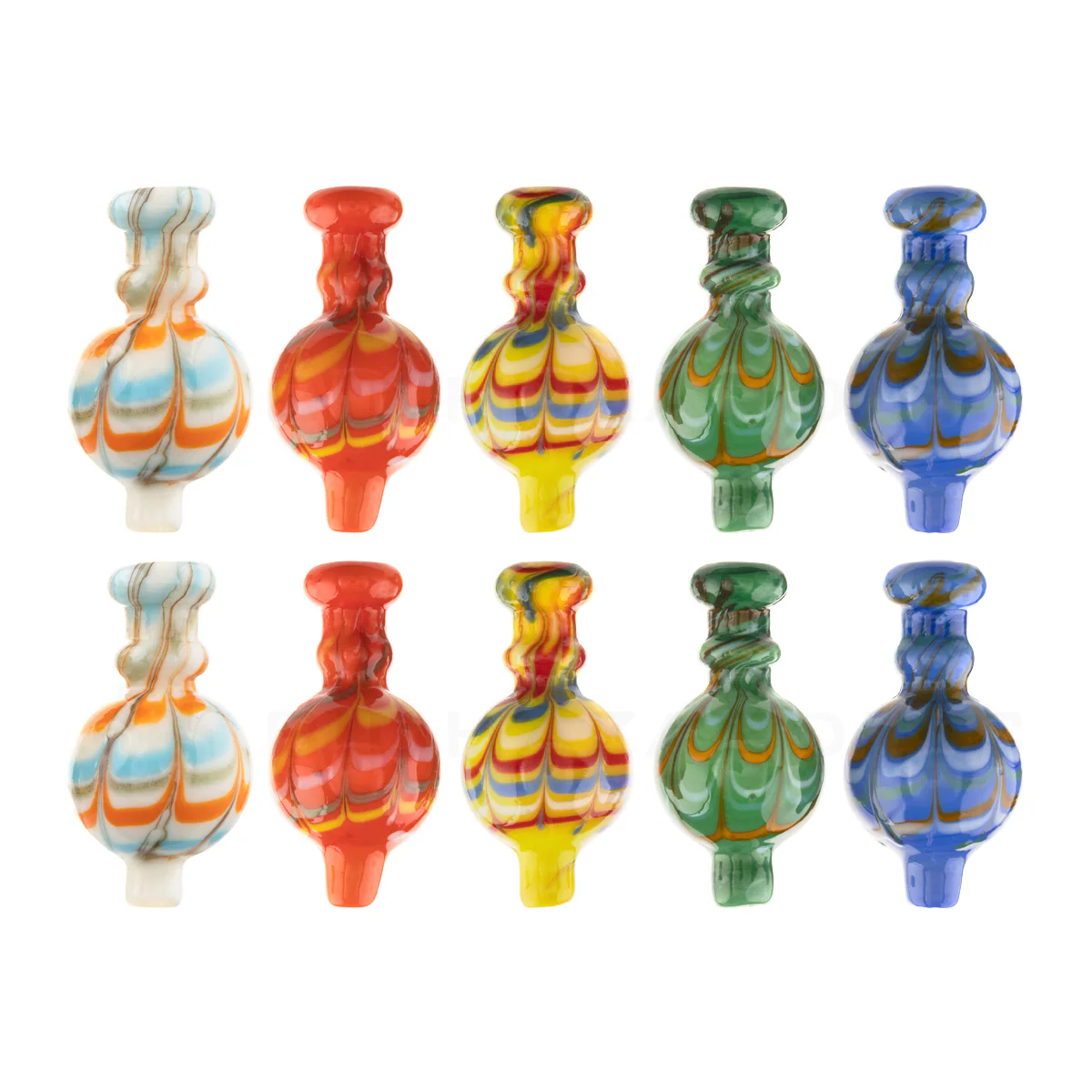 Photograph of product: Carb Cap Round Raked Bubble Carb Cap - Various Colors