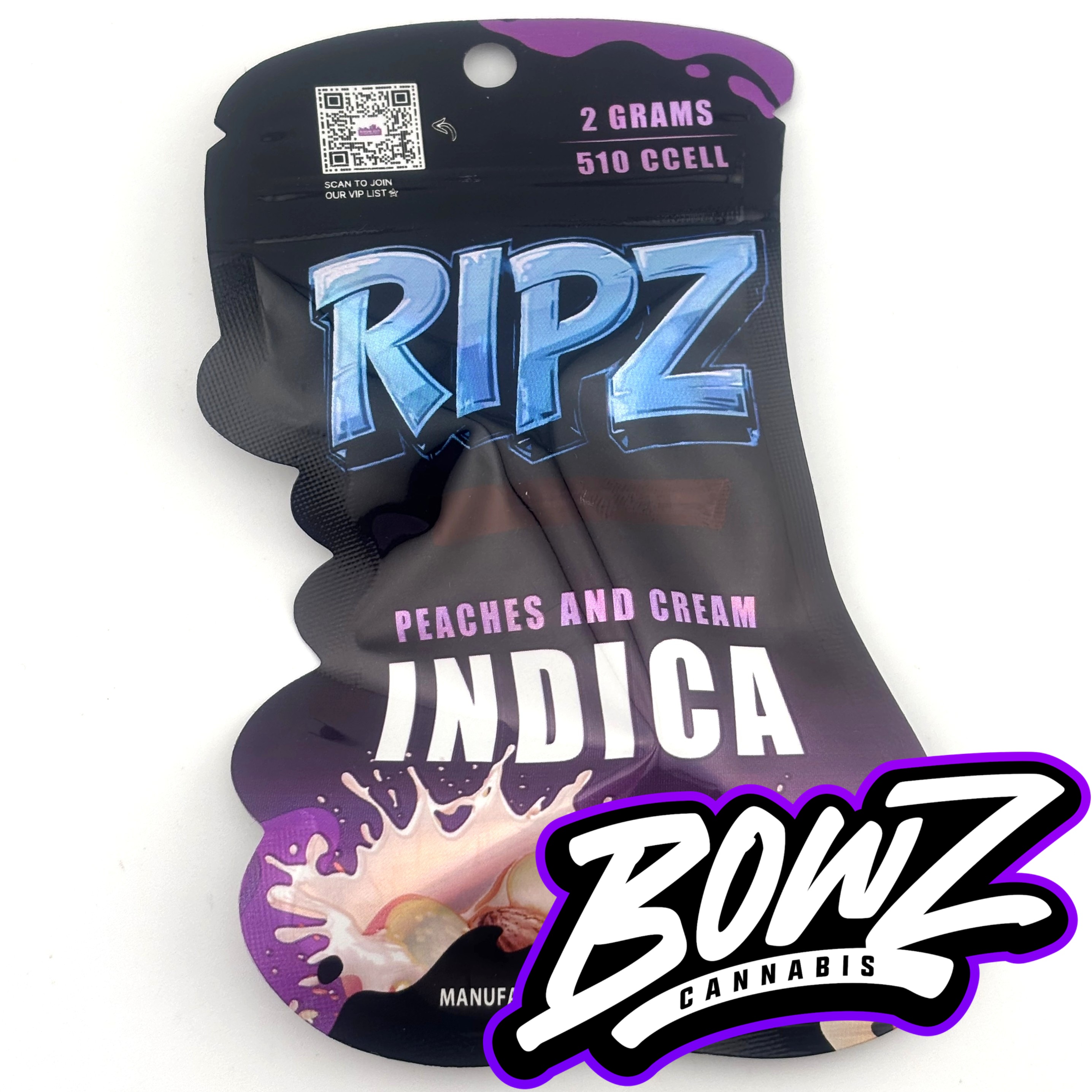 Photograph of product: Ripz - 510 Vape Cartridge - (2g) - Oui'd - **PEACHES & CREAM** (5/$40)