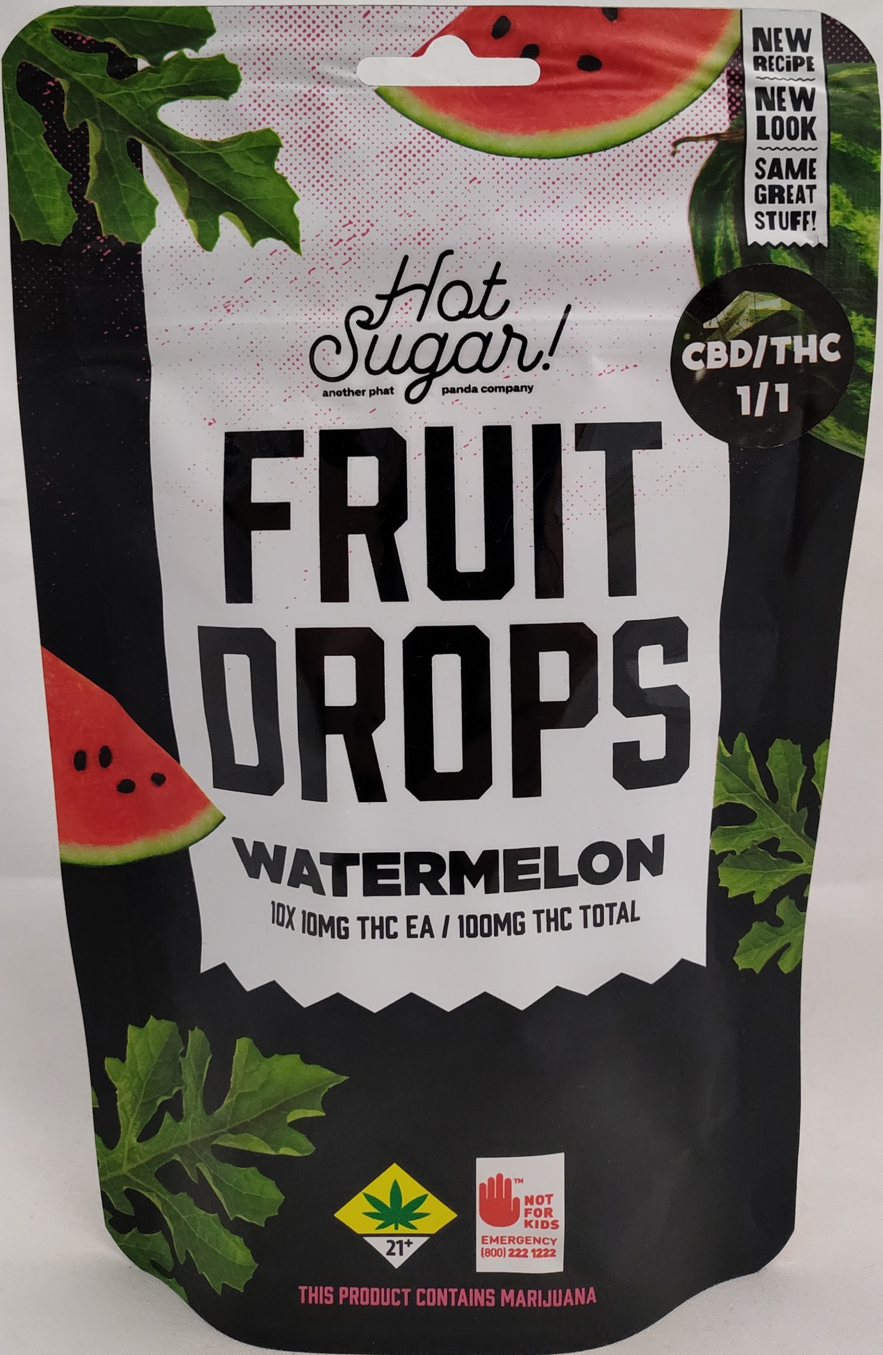 Photograph of product: 1:1 CBD:TH-oui Watermelon | 10 Pack *General Use Compliant*