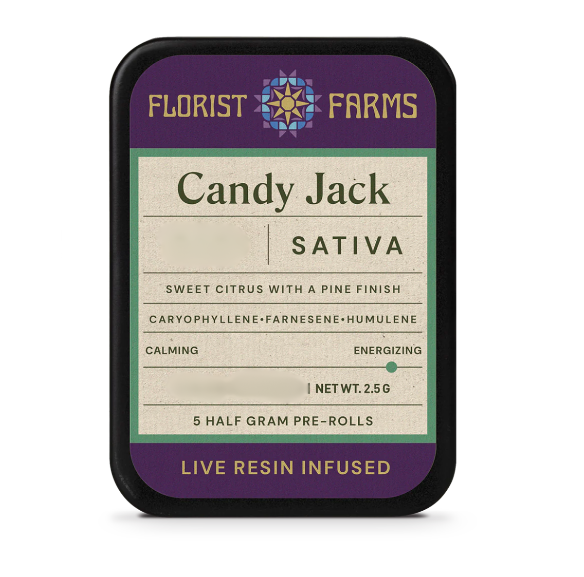 Photograph of Product: Candy Jack | Live Resin Infused Joints 5pk