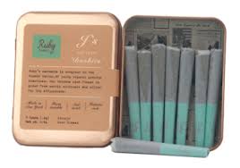 Photograph of product: Ruby Farms | Ruby J's: Doobies | Durban Poison | 7 Count Prerolls