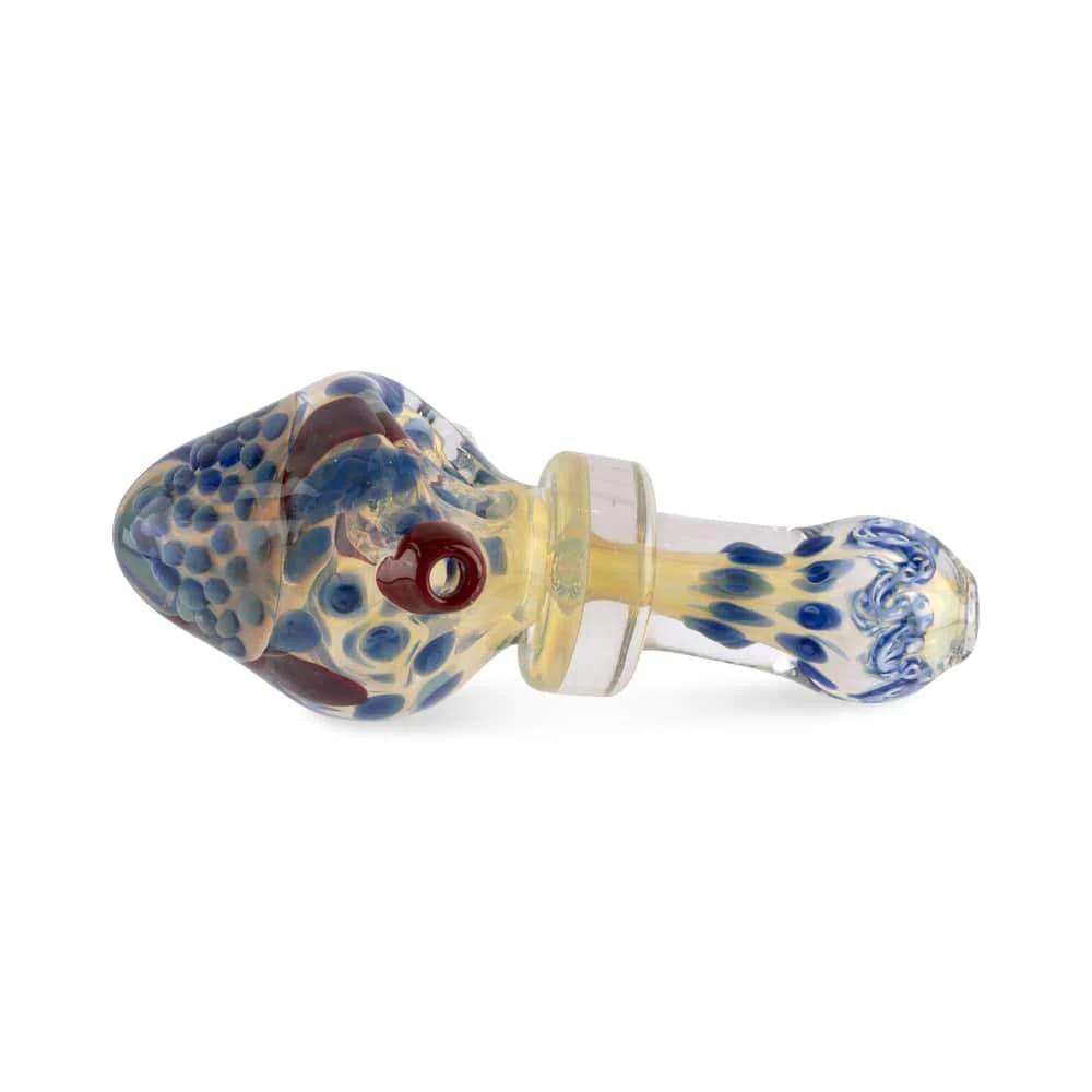 Photograph of product: Glass Hand Pipe - 5" - Silver Fumed HoneyComb