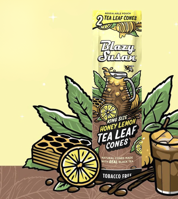 Photograph of product: Blazy Susan - Honey Lemon - King Size Prerolled Cones (2 Pack)