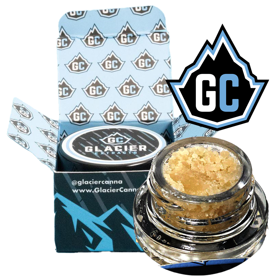 Photograph of product: GLACIER | SUPER ZEST | LIVE RESIN