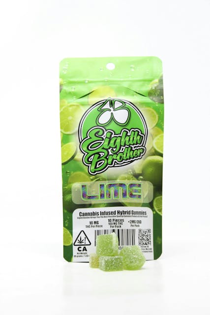 Photograph of product: LIME 10MG 10PK GUMMIES - 