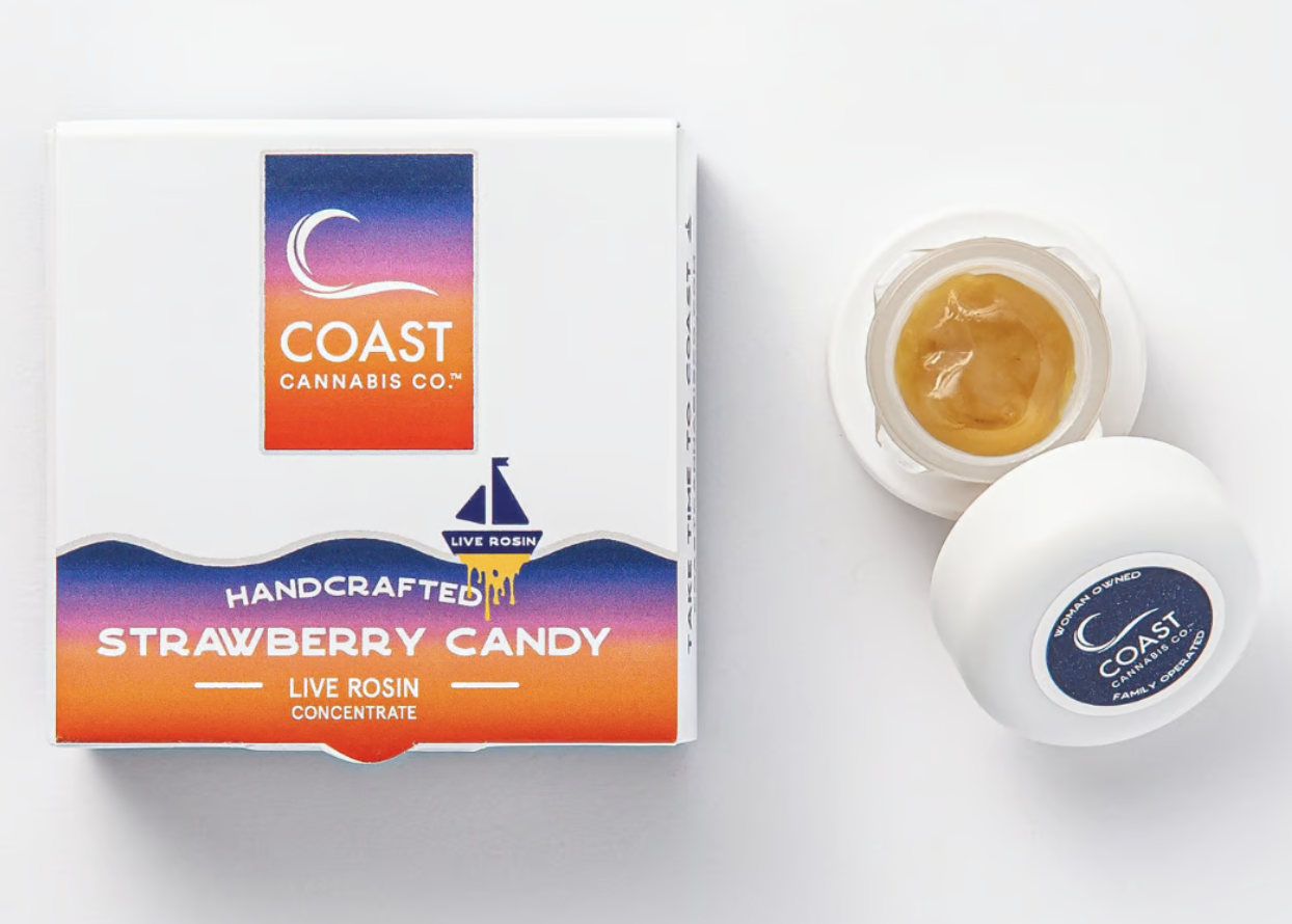 Photograph of product: Coast Trop Breath 1g Live Rosin
