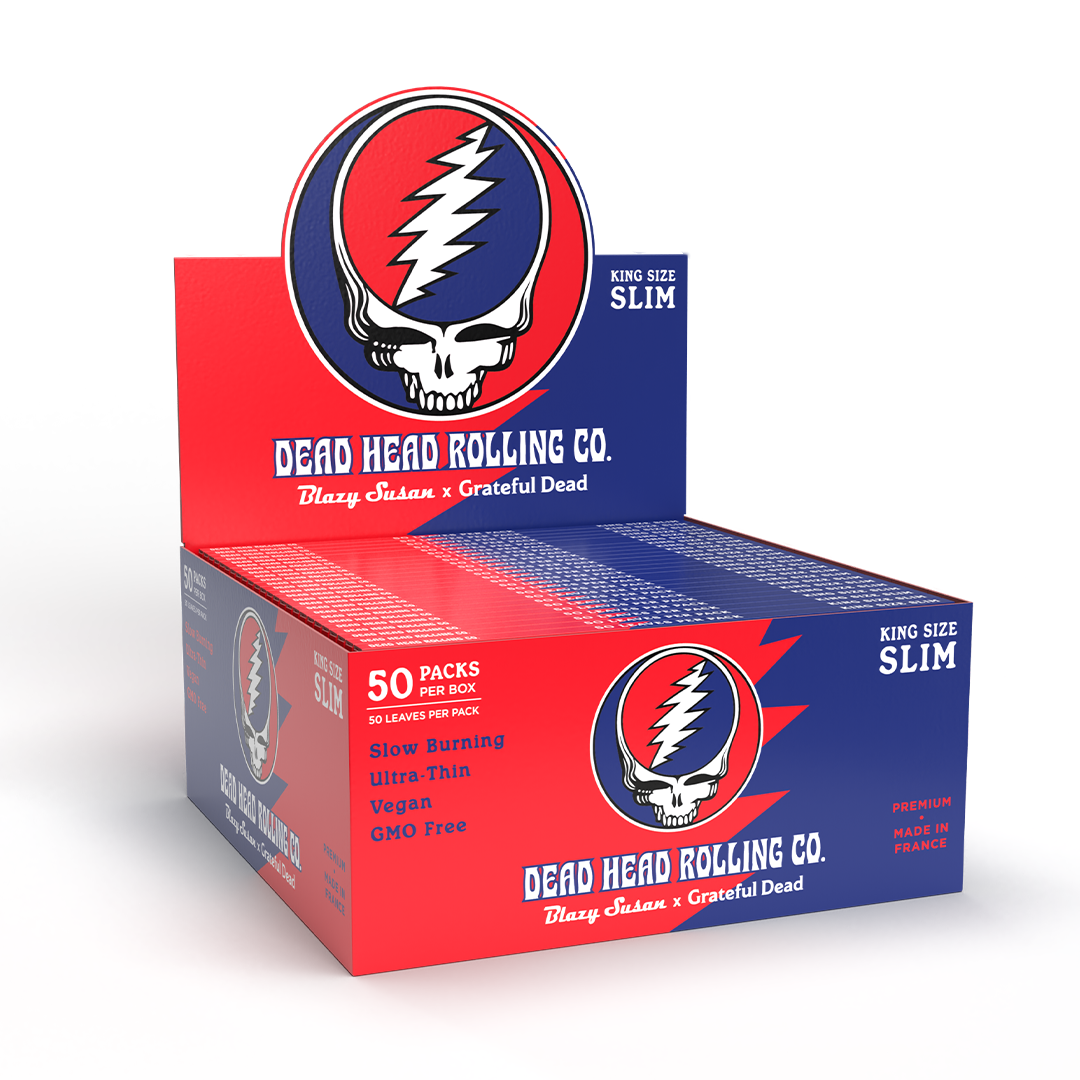 Photograph of product: Blazy Susan x Grateful Dead King Size Slim Rolling Papers | Rolling Paper Pack