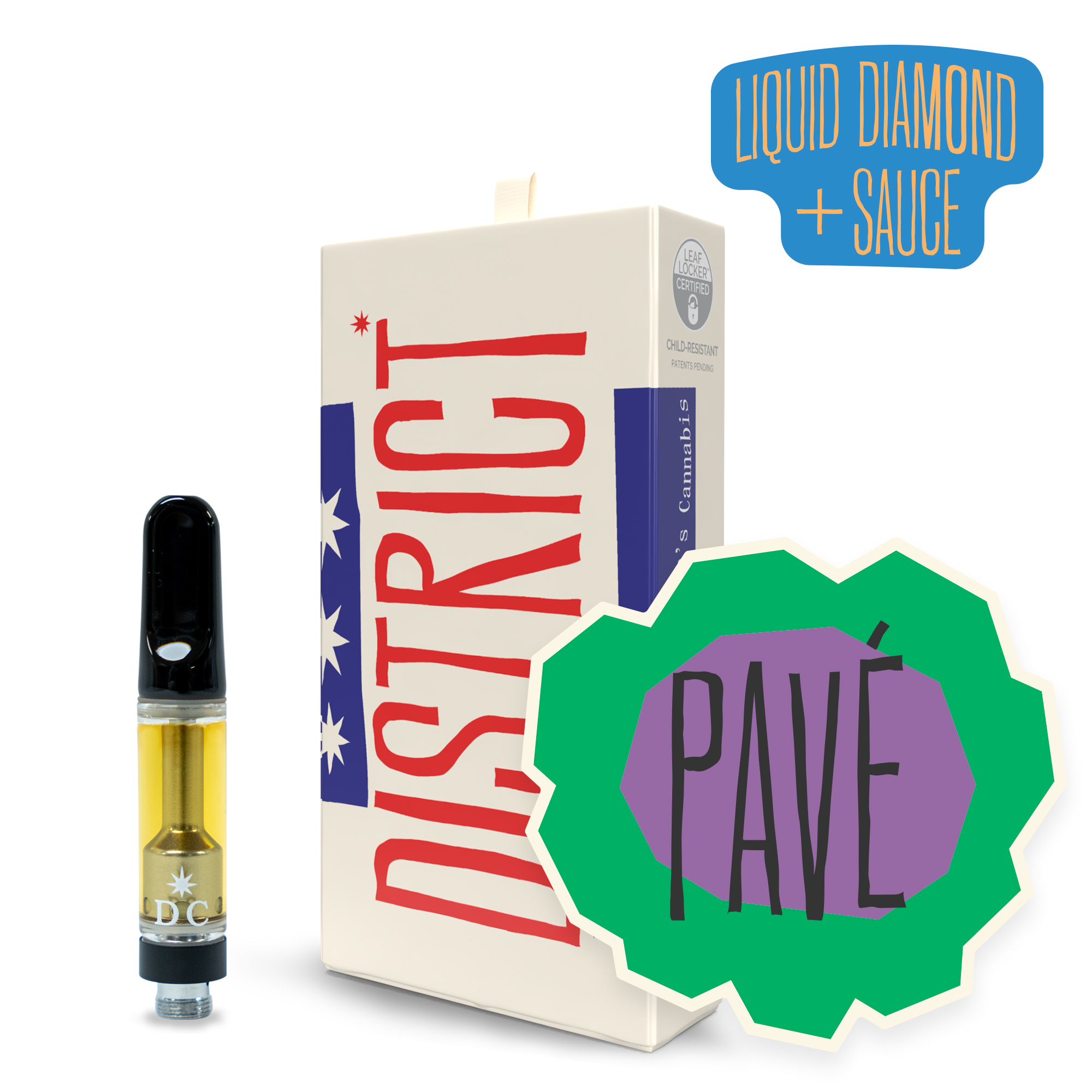 Photograph of product: Pave 0.5G Liquid Diamonds and Sauce Cartridge