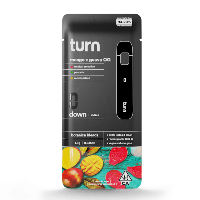 Photograph of product: Mango x Guava OG  (oui'd) / botanica blends / 1g disposable - 