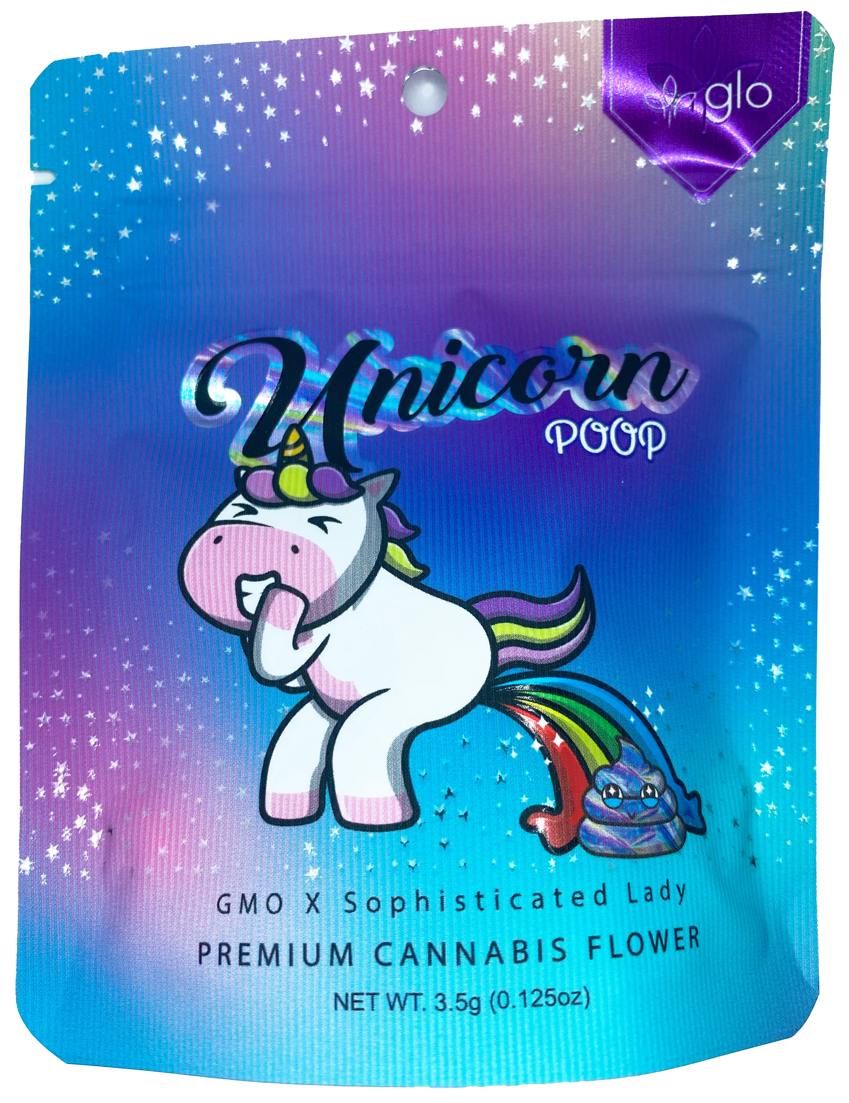 Photograph of product: Glo Farm | Unicorn Poop | Pre-Packaged Flower - 3.5g