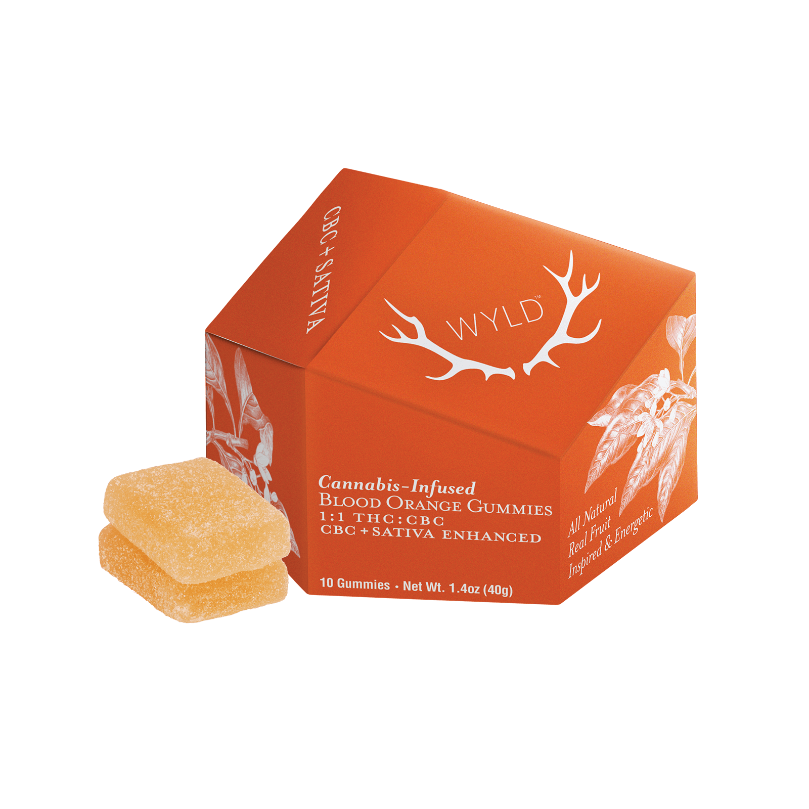 Photograph of product: Blood Orange 1:1 TH-oui: CBC 200mg Gummies  by Wyld